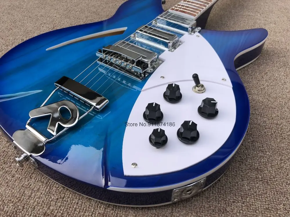 6 Строки Электрогитары Ricken 360 Син липа тела Топ &amp Назад переплетов и гриф из