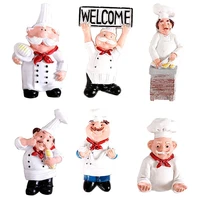 3d resin chef cook bread refrigerator magnet fridge home kitchen decoration accessories travel souvenir gift