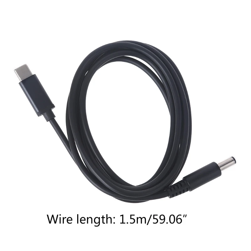 

USB Type C to 4.5x3.0mm Tip DC Power Adapter Charger Connector for Comipable with Dell- Fast Charging Cable Accessories