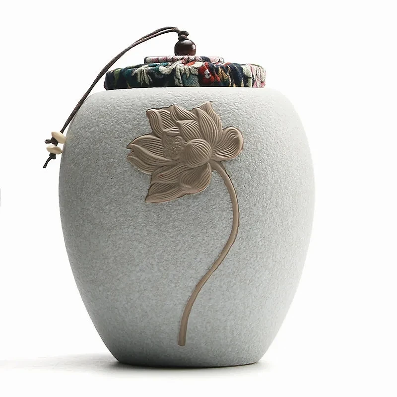 

Elegant Tea Cans Coffee Powder Storage Tanks Kitchen Seasoning Sealed Jar Tea Caddy Best Gifts Home Food Snacks Jar High Quality