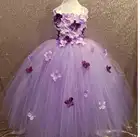 Качественное розовое свадебное платье принцессы с лепестками и цветами для девочек вечернее платье из фатина для девочек платье-пачка принцессы vestidos