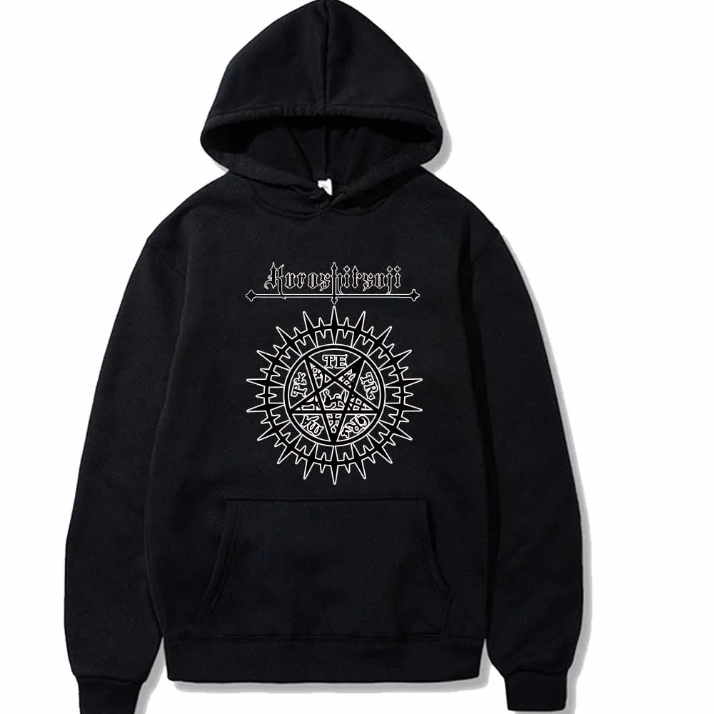 

Anime Black Butler Logo Hoodie Hip Hop Casual Loose Print Streetwear Unisex