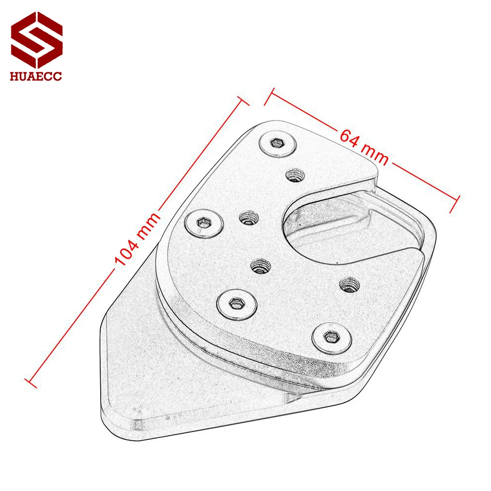 

XAdv CNC Aluminum Motorcycle Side Stand Pad Enlargement For Honda XAdv 2017 2018 Plate Kickstand Extension