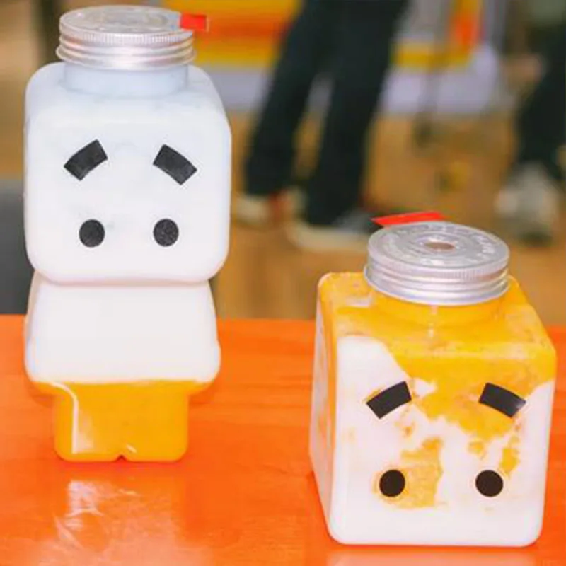 20 шт./лот пластиковая чашка для фруктового чая DIY бутылка молочного на вынос сока