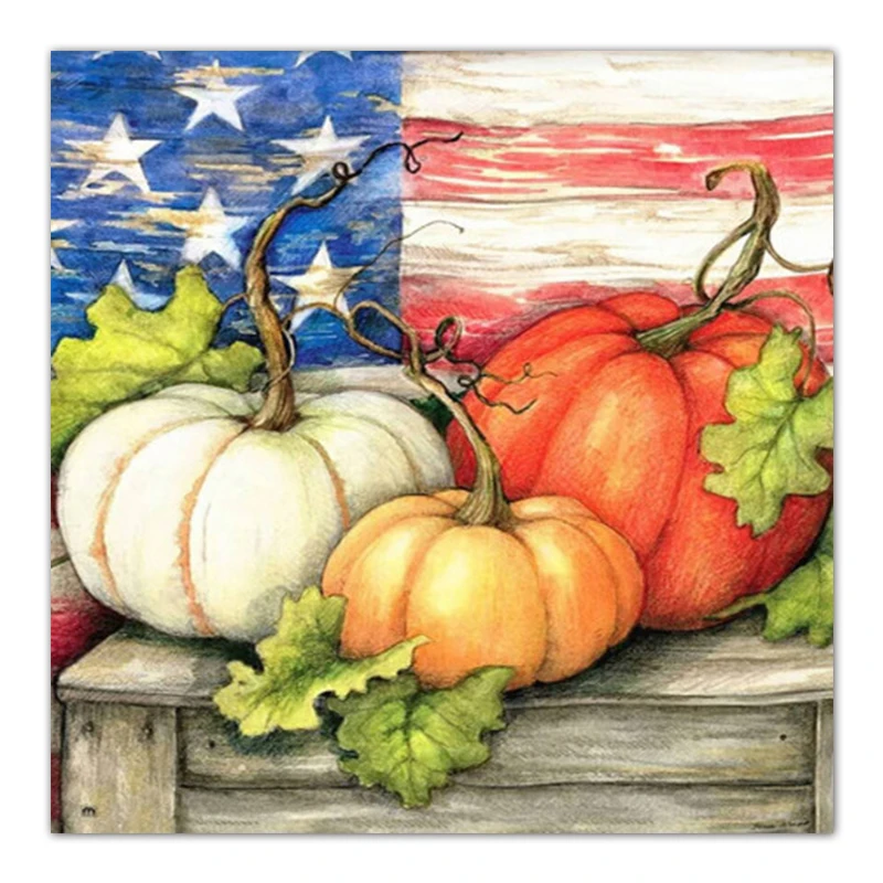 

5D Diamond Painting Full Square/Round Pumpkin American Diamond Mosaic Embroidery Rhinestone Picture Home Decoration