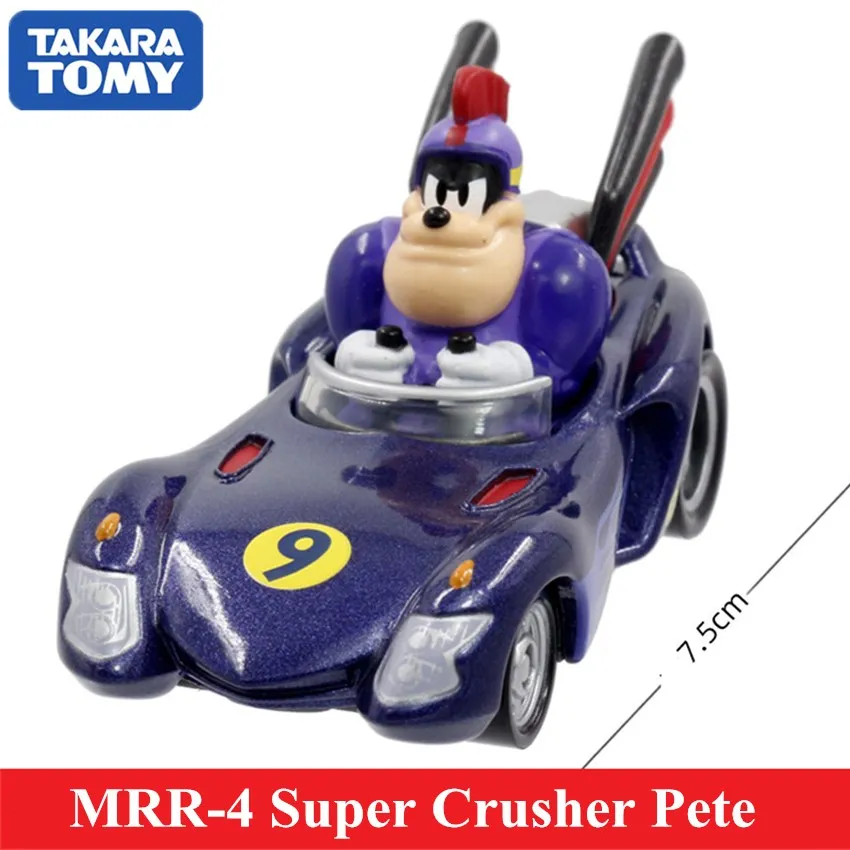 

Takara Tomy Mini Disney Marvel MRR-4 Super Crusher Pete The Roadster Racers Mickey Mouse Metal Diecast Vehicle Toys Kids 119920
