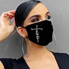 Моющаяся многоразовая маска для лица, черного цвета, 1 шт.