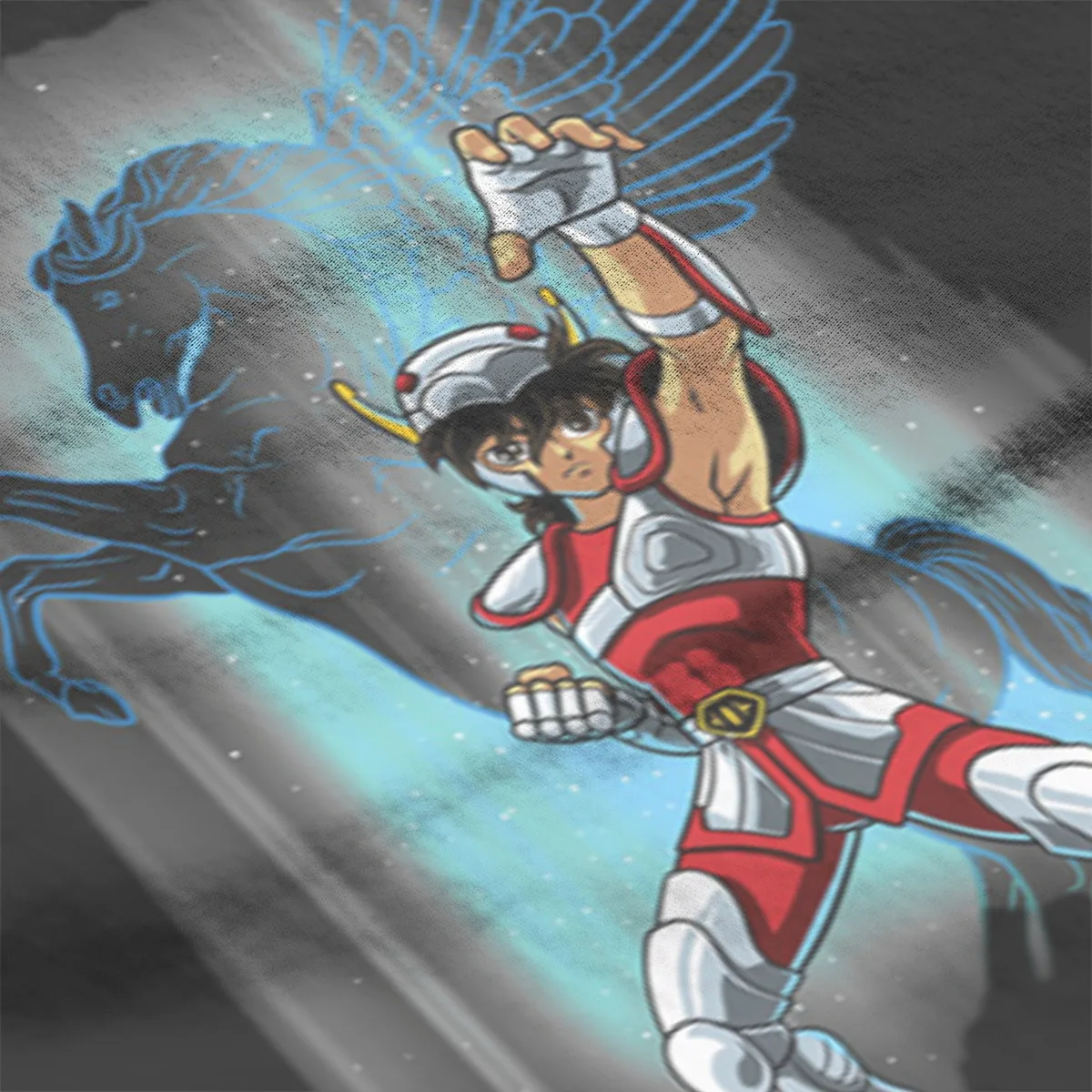 Мужская хлопковая футболка с круглым вырезом Saint Seiya &quotРыцари зодиака&quot - купить