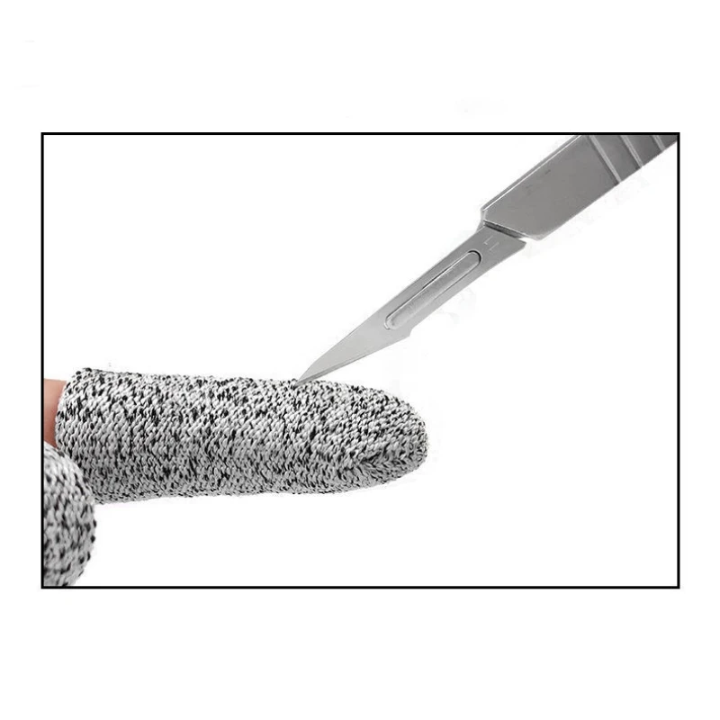 

New Anti-cut Finger Cots Finger Cots Labor Insurance Gardening Finger Caps Wear-resistant Finger Five-level Anti-cutting 5PCS