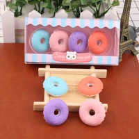 4 pcs cute ice cream donuts rubber eraser kid gift school supplies stationery material child escolar utiles escolares papelaria