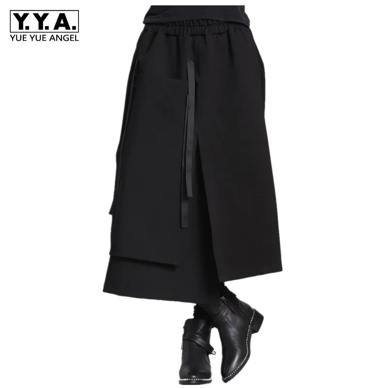 Европейские осенние женские прямые юбки с высокой талией однотонные свободные