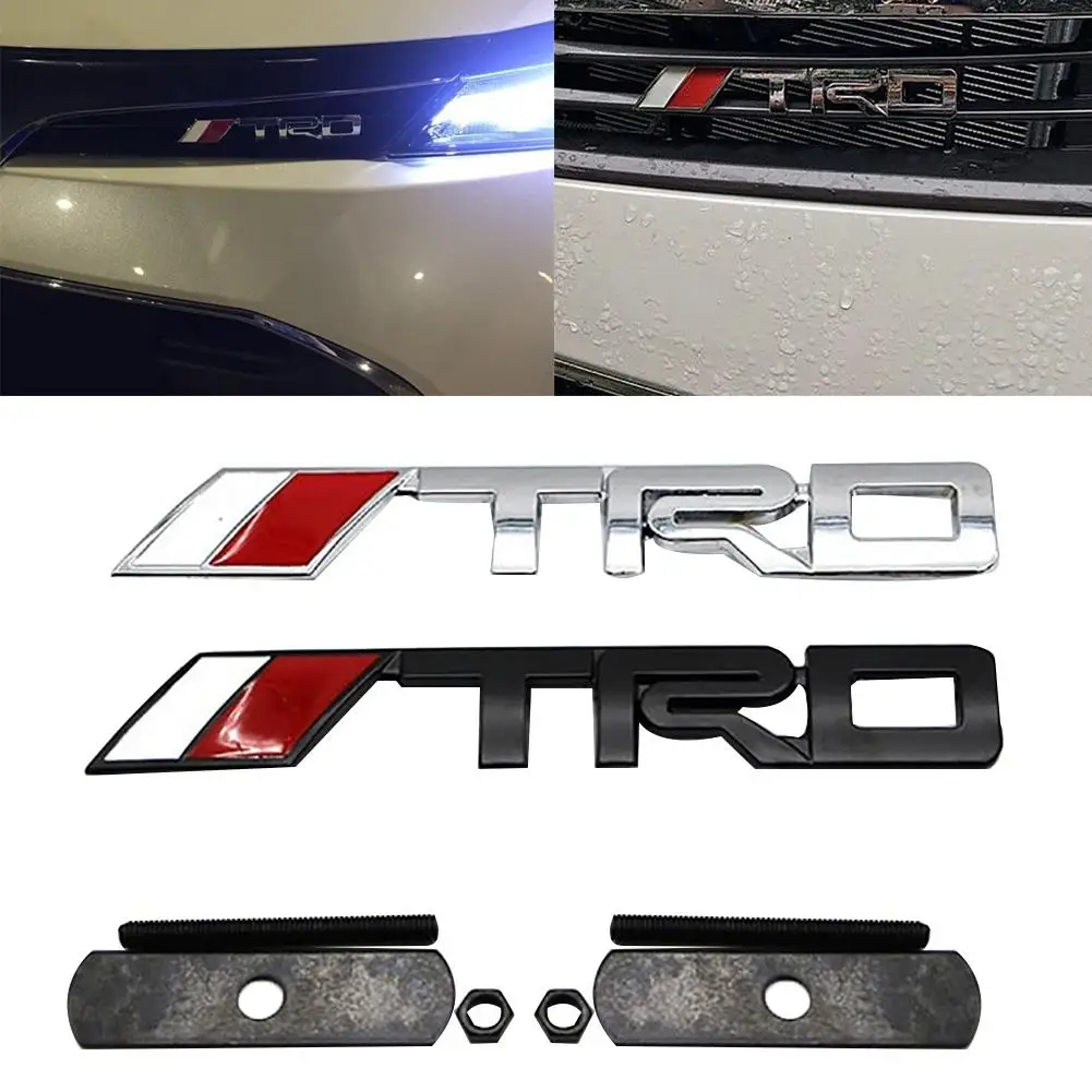 1 шт. модная металлическая наклейка с буквами TRD для автомобильной решетки