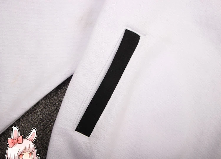 Danganronpa Monokuma костюм косплей унисекс Толстовка Черный Белый Медведь Костюмы Пальто Куртка