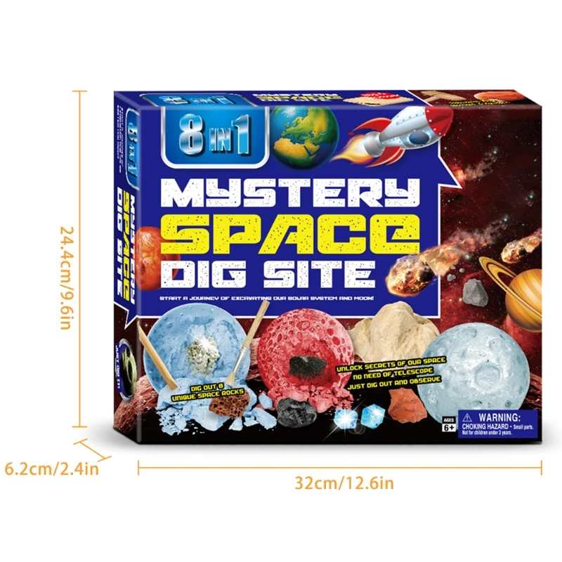 

D7WF Birthstone Dig Kit Science Kit with 8 Genuine Birthstones Dig Up Stunning Gemstones Toys for Girls, Toys for Boys