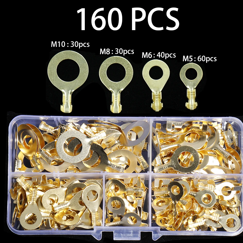 Медные обжимные круглые клеммы с открытым цилиндром коннектор для проводов