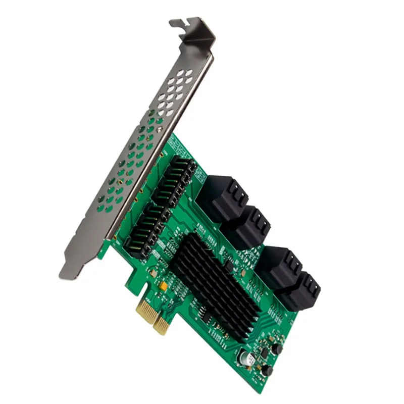 

PCIE 88SE9215 SATA 3.0 Disk Array Card Built-in Eight-Port SATA Expansion Expansion Card for PC Laptop