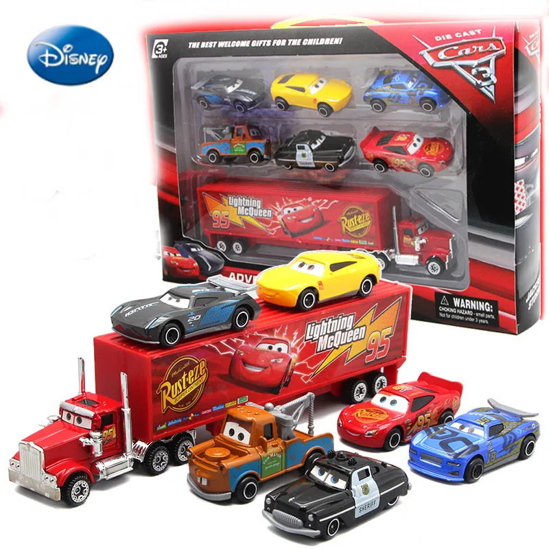 7 шт. Disney с принтами &quotMarvel&quot &quotМстители&quot Pixar машина Lightning McQueen Джексон Storm Мак