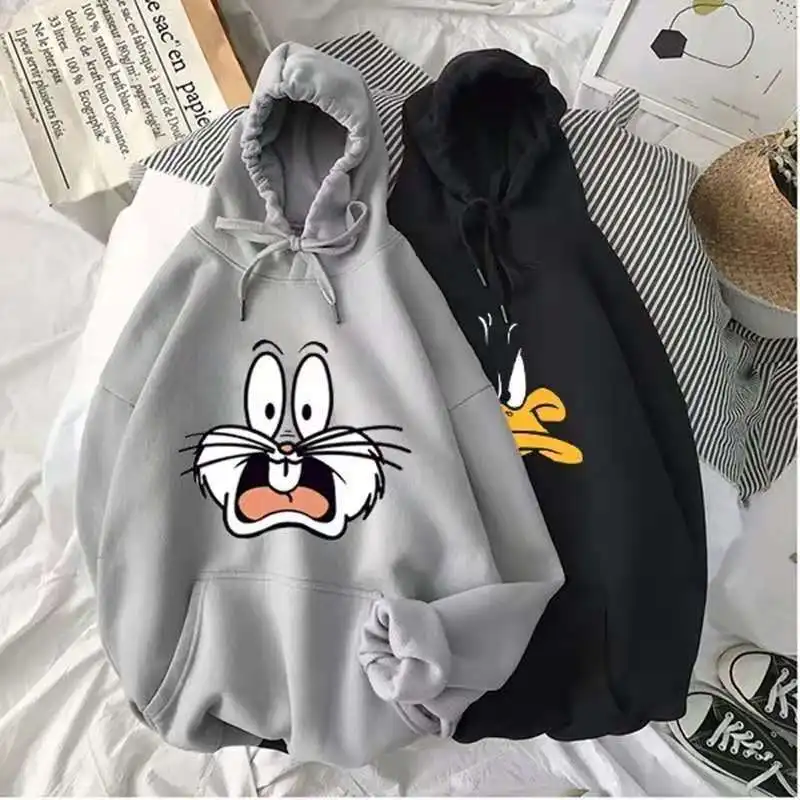 

S-3XL Oversize Harajuku Hoodies Sleeve Casual Couple Sweatshirts Autumn