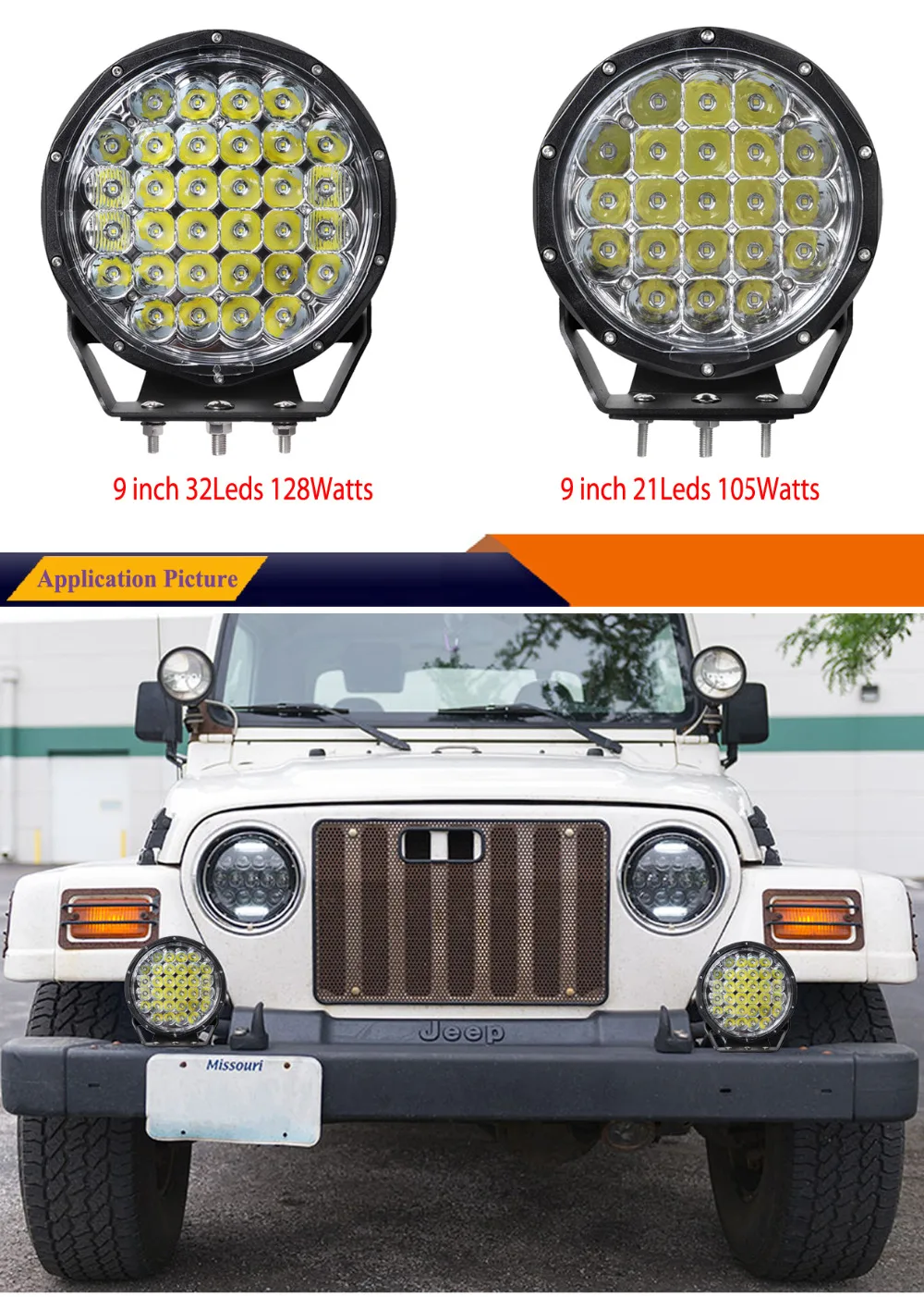 4x4 фонари для внедорожника 12 В 24 В Автомобильные светодиодные фары дальнего света 7 дюймов 9 дюймов круглые светодиодные прожекторы для грузовика автомобиля SUV ATV фары x2pcs/лот