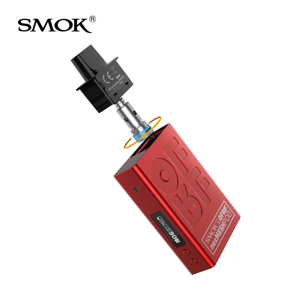 

NEW Original SMOK NexMesh Pod System kit 30W 1200mAh battery with 2ML Nexmesh Pod Cartridge A1& SS316 mesh DC MTL mesh Pod Coil