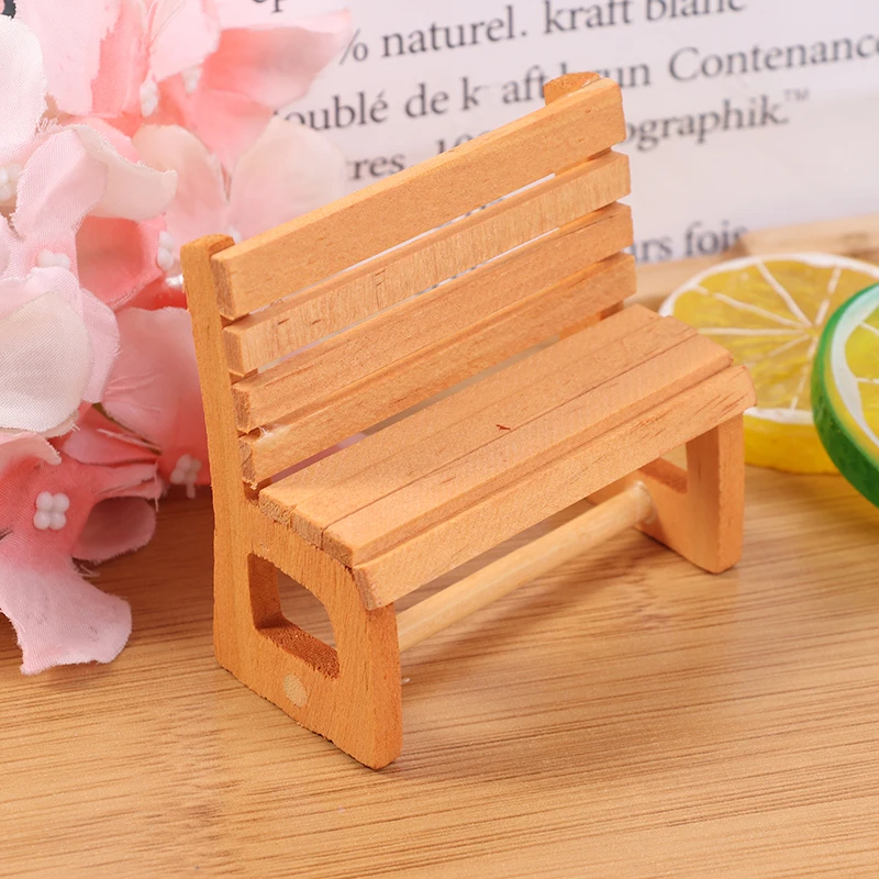 

1:12 Dollhouse Miniature Chair Park Ornament Furniture Model Doll House Decor New~