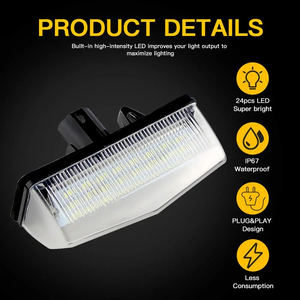 Светодиодный CANBUS Подсветка регистрационного номера база лампы для Toyota PRIUS