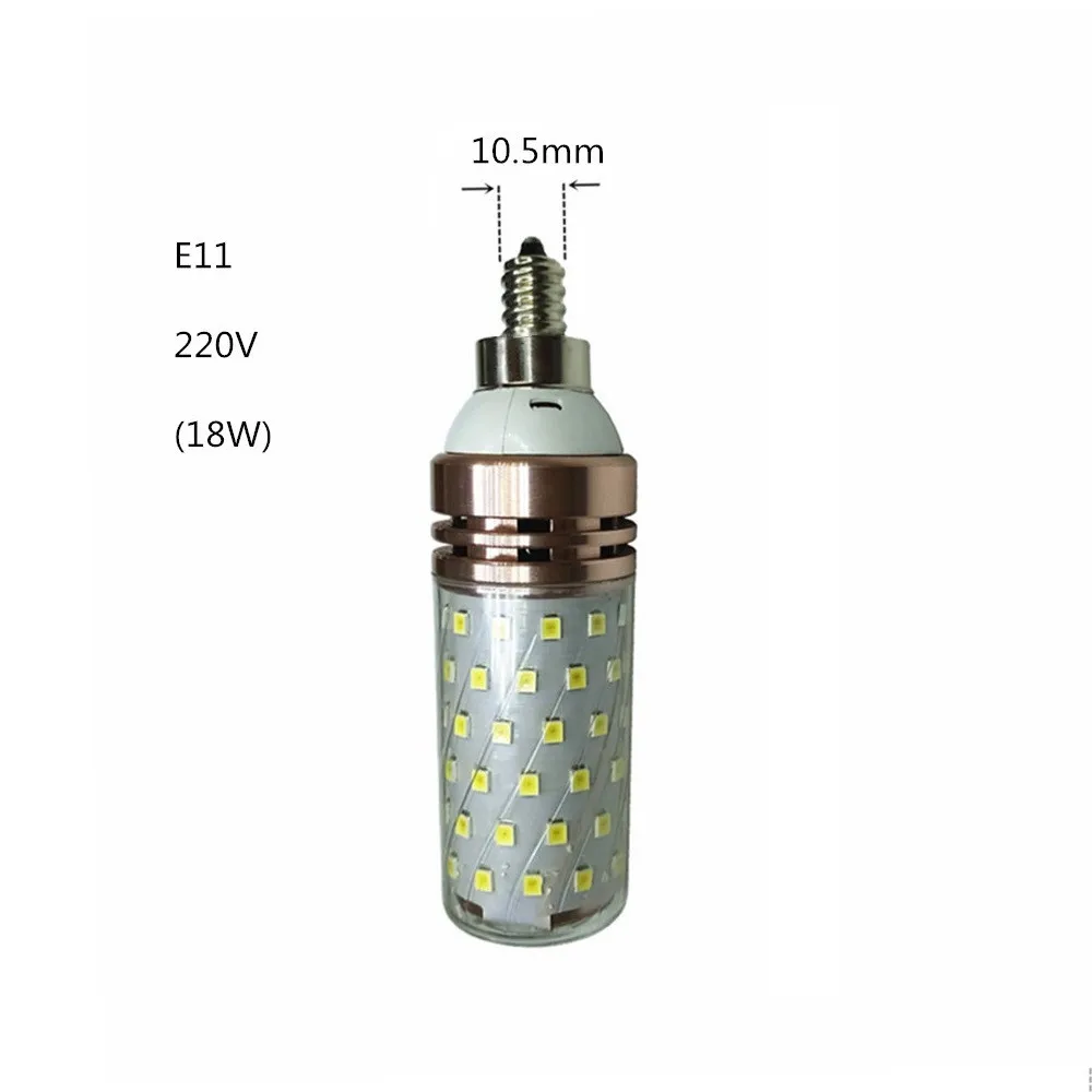 4 шт. BA15S высокомощный светодиодный 220 В E12 E11 в BA15D E17 E14 алюминиевый корпус E27