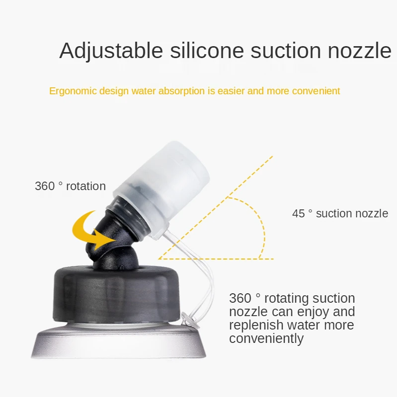 AONIJIE SD21 Складная мягкая фляга бутылка для воды гидратации-500 мл/16 унций | Спорт и