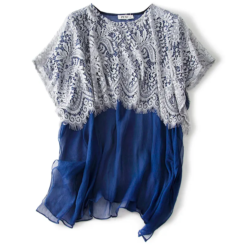 Женская Повседневная блузка из натурального шелка разноцветная офисная рубашка