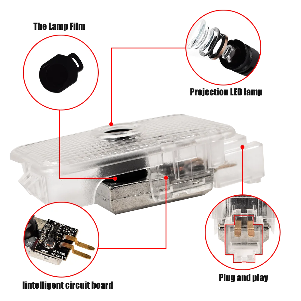 2X Светодиодные Автомобильные дверные приветственные огни для Subaru Impreza GE GH GR GV GP GJ