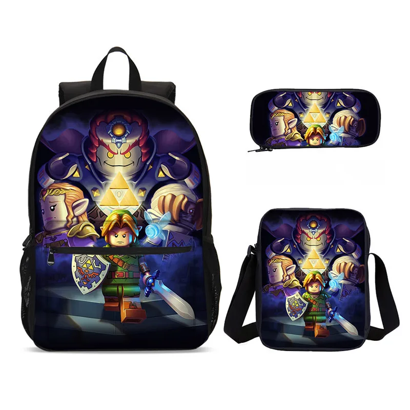 3 шт./комплект детские сумки с 3D-принтом | Багаж и