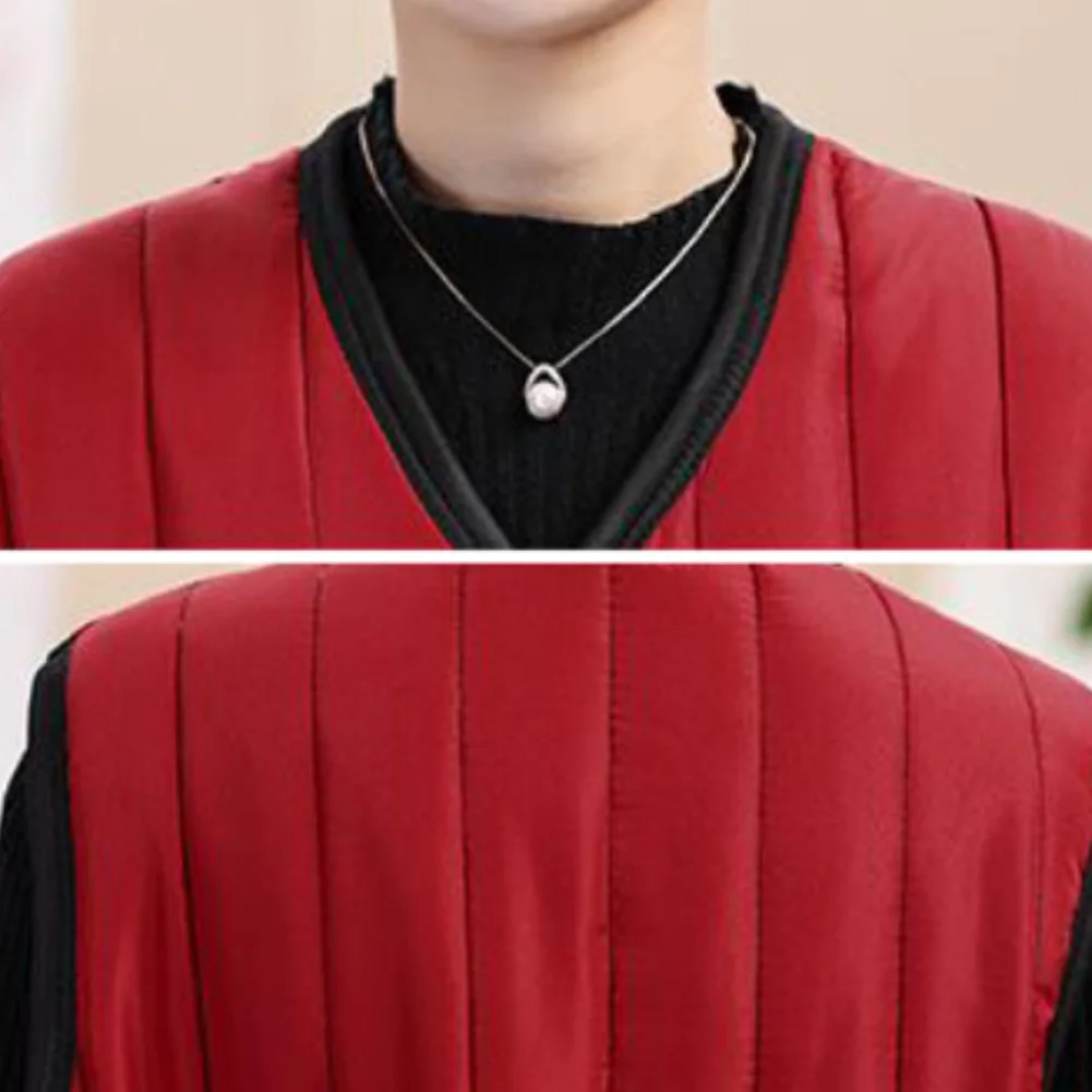 Женский Повседневный теплый флисовый жилет без рукавов с карманами и пуговицами