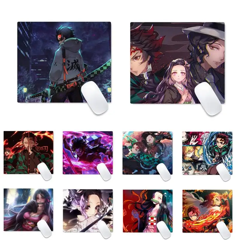 

Demon Slayer Anime nezuko Computer Desk Keyboard Table Protect Game Office Work Square Mouse Mat pad Non-slip Laptop Cushion