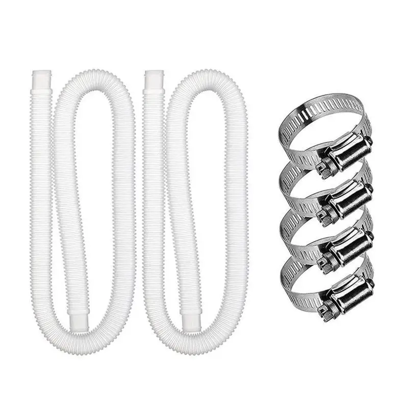 

Swimming Pool Replacement Hose and Clamp Pool Filter Pump Replacement Hose Compatible for 300GPH 330GPH Pump