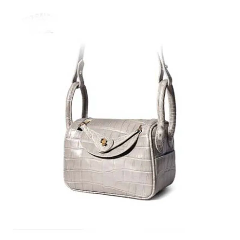 

yuanyu new crocodile female bag Little bread female import crocodile leather bag female Single shoulder bag women bag