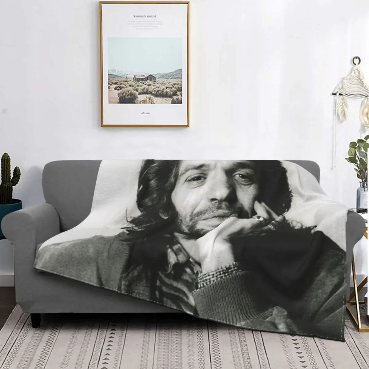 

Camaron De La Isla Blankets Fleece Decoration Ultra-Soft Throw Blankets for Bedding Bedroom Plush Thin Quilt