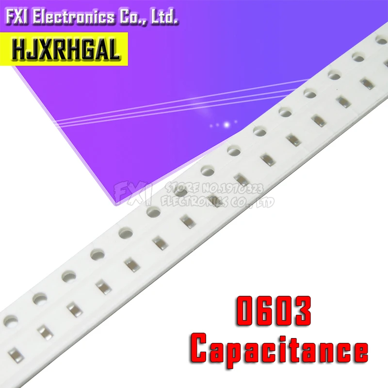 100 шт. 0603 с алюминиевой крышкой, 50В SMD толстая пленка hjxrhgal Бескорпусные Многослойные Керамика конденсатор с алюминиевой крышкой, 0.5pF-22 мкФ 10NF 100NF 1 мкФ 2,2 мкФ 4,7 мкФ 10 мкФ 1PF 6PF