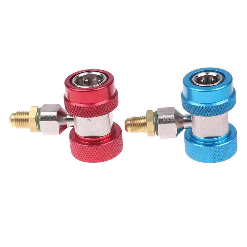 2 шт Латунь + металл R134A быстроразъемный адаптер для кондиционера