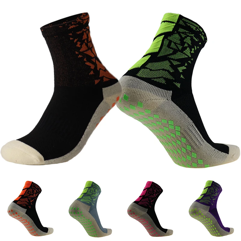 

New Men's Sports Socks Thick Towel Down Men's Mid-tube Non-slip Soccer Socks Basketball Socks Sports Stockings