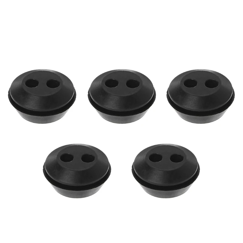 

5Pcs Brush Cutter Grass Trimmer Fuel Oil Pipe Hose Washer Grommet With 2 Holes C7AC