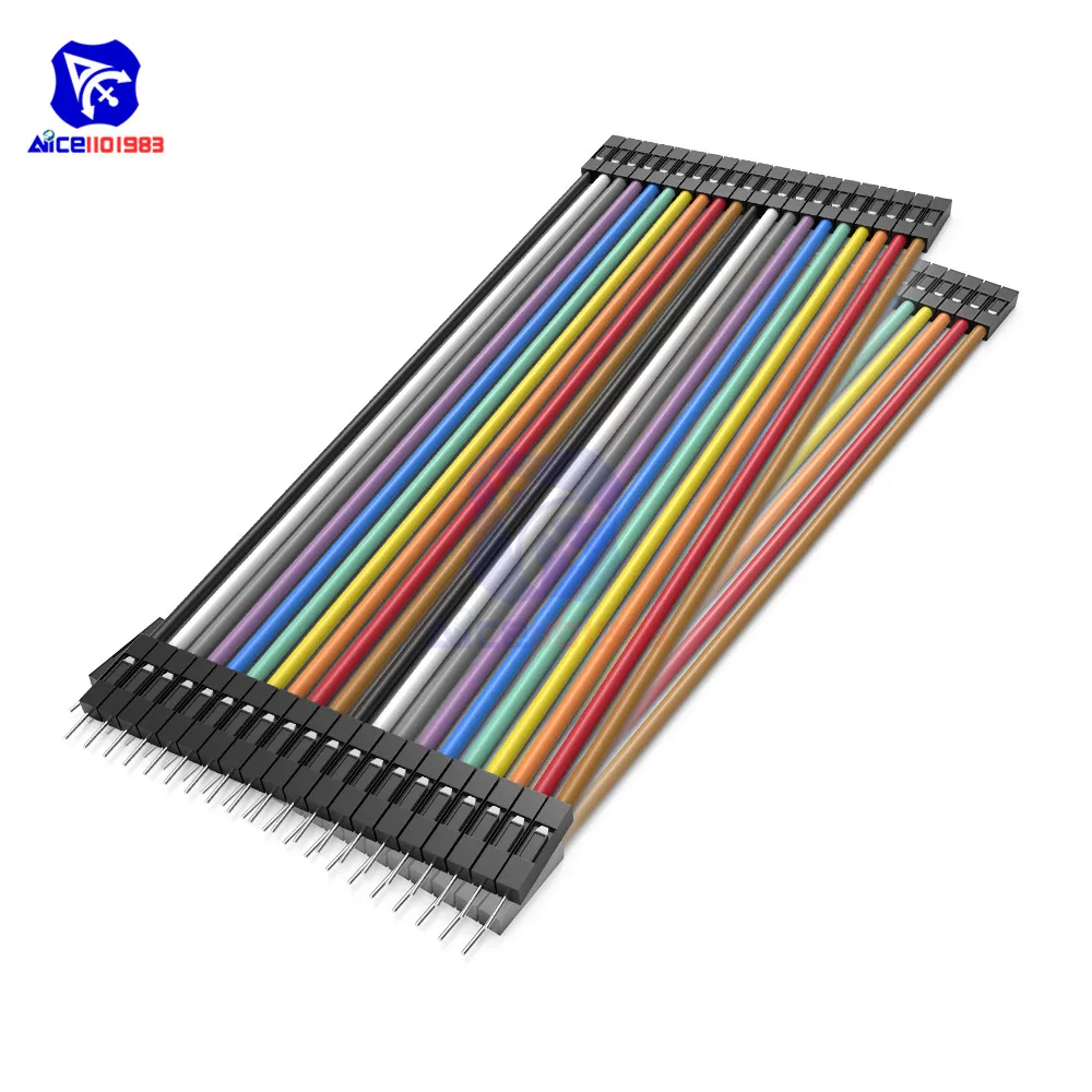 Diymore 40Pin Dupont кабель 20 см 2,54 мм мужчин и женщин Перемычка провода для Arduino Макет Raspberry Pi