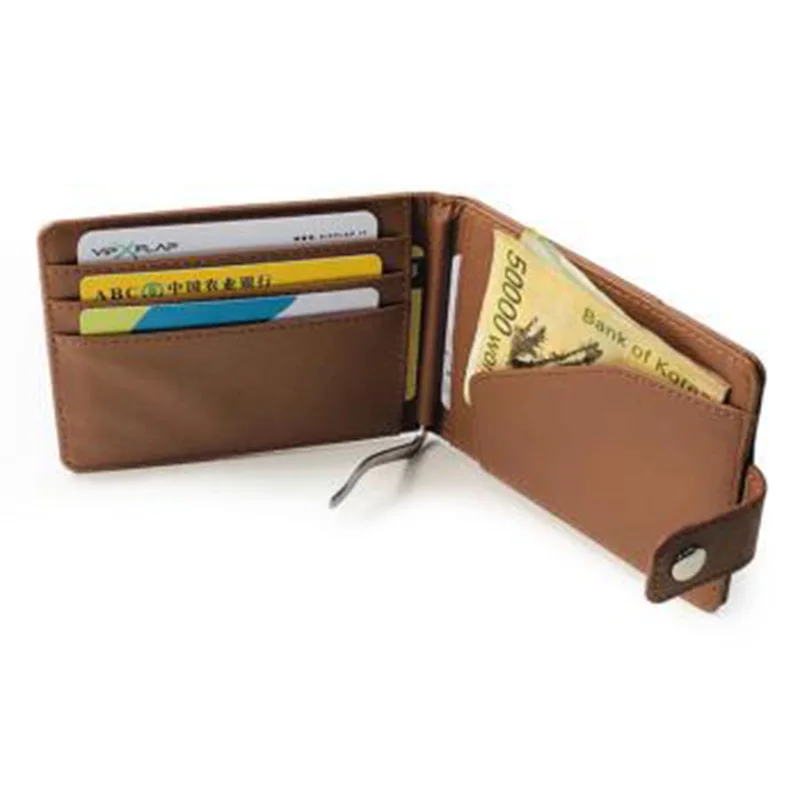 KUDIAN BEAR Men Money Clip Pu Leather Coin Purse Card Holder Fashion Wallet With Hasp Business Bag BIH228 PM49 | Багаж и сумки