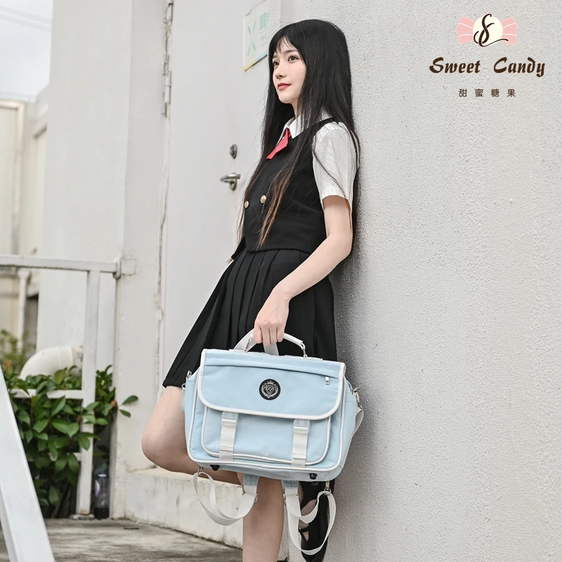 Japanese College Style Daily JK Uniform Bag Hight School DK Student Schoolbag Handbag Backpack Fashion Messenger computer bag