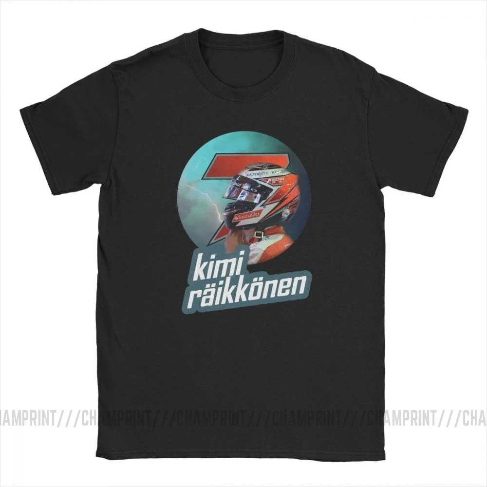 Мужские Кими Райкконен футболка Awesome с короткими рукавами Iceman Legend значок