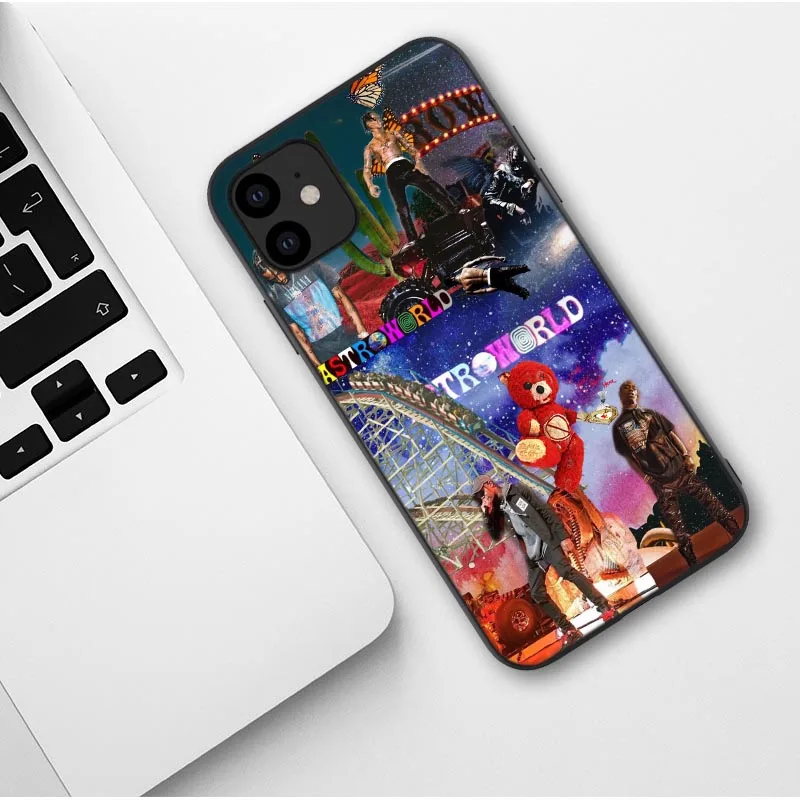TPU Трэвиса Скотта ASTROWORLD TOUR плюшевый медведь желаю вам быть здесь мягкий чехол для телефона для iPhone X 5S 6 6S 7 8 Plus XR XS MAX XS 11 Pro Max - Цвет: TPU