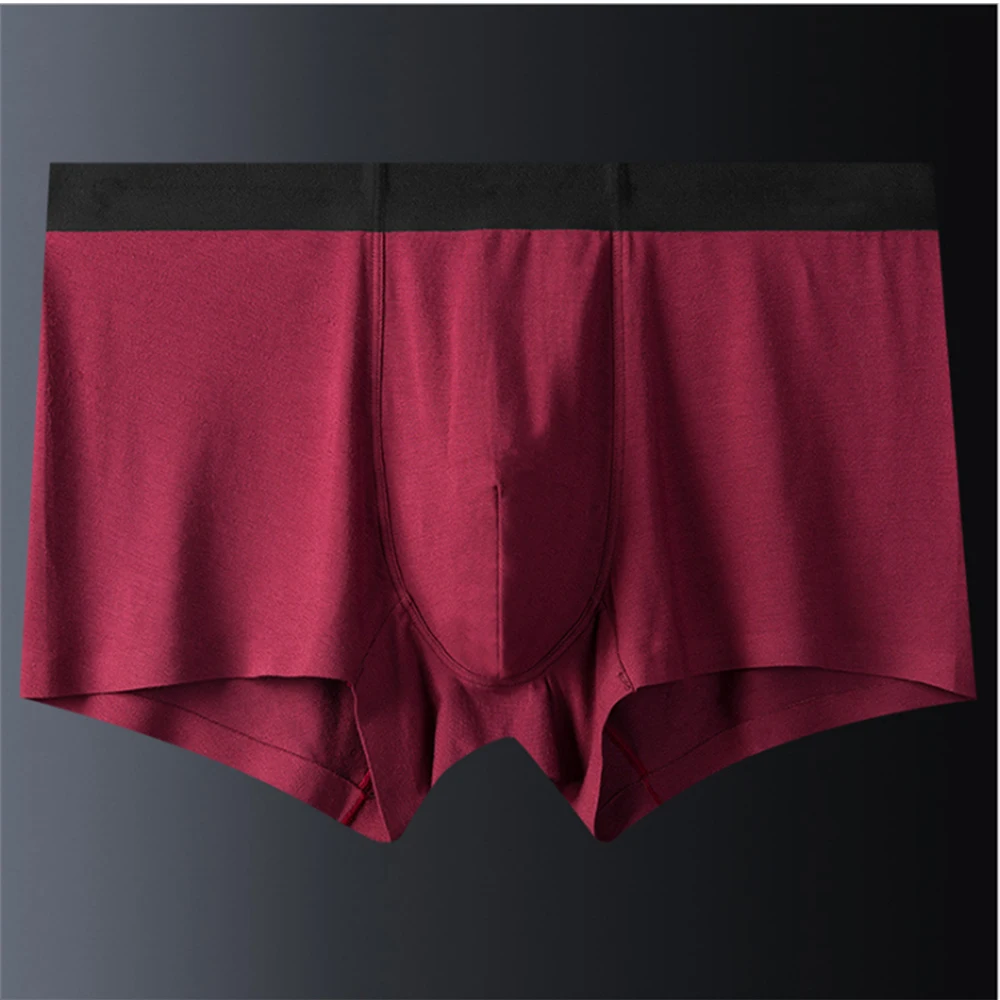 Мужское хлопковое нижнее белье Eves удобные Однотонные трусы боксеры из модала для