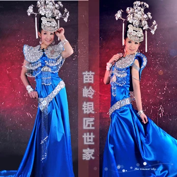 Известный китайский певец песня Zuying Miao Серебряный аксессуар Этническая мода
