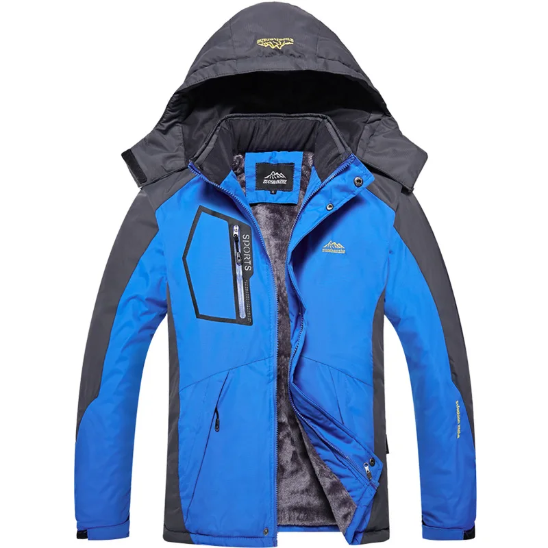 Мужская зимняя теплая пуховая куртка парки верхняя одежда ветрозащитная