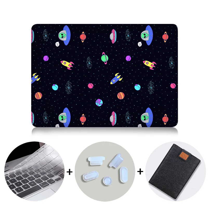Чехол для ноутбука с мультипликационным принтом MTT для Macbook Air Pro retina 11, 12, 13, 15 дюймов с сенсорной панелью, защитный чехол 13,3 дюйма - Цвет: MB12
