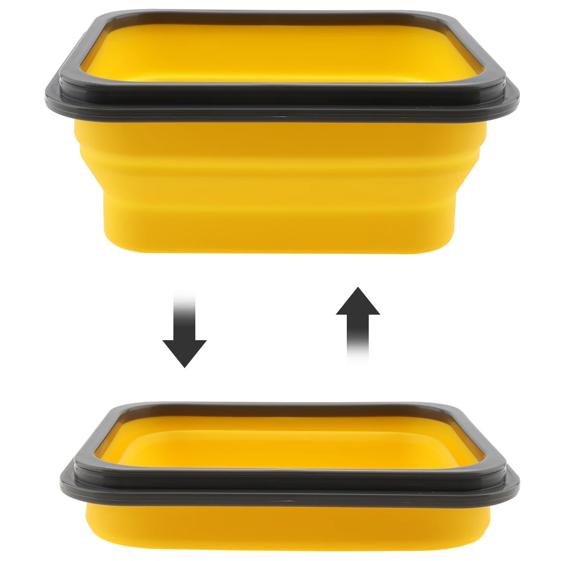 Портативный складной силиконовый Ланч-бокс 700 мл для микроволновой печи